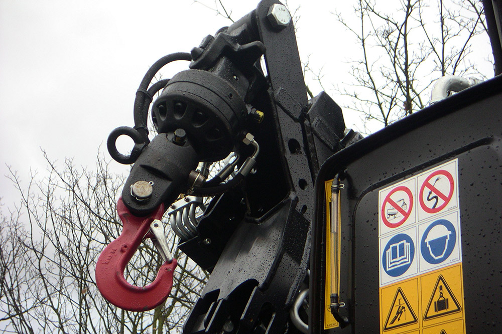 Rotor de bras grue de camion - livraison en zone urbaine